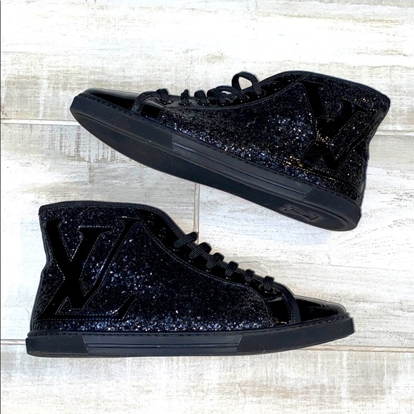 Louis Vuitton Glitter Hi Top Sneakers - Picture 1 of 11